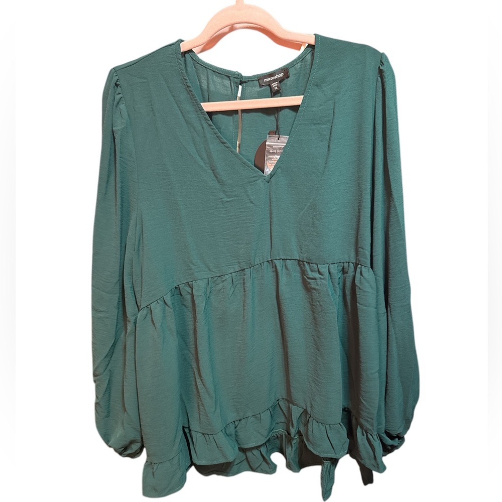 Mitto Shop Green Tunic Top